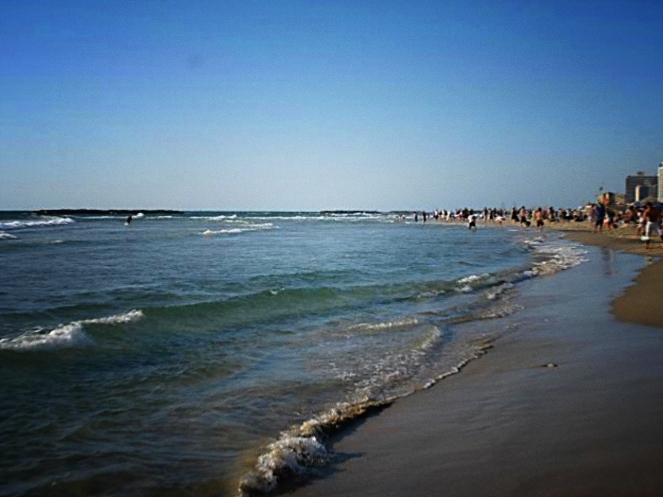 walking on the beach in tel aviv israel banana beach to frischman beach